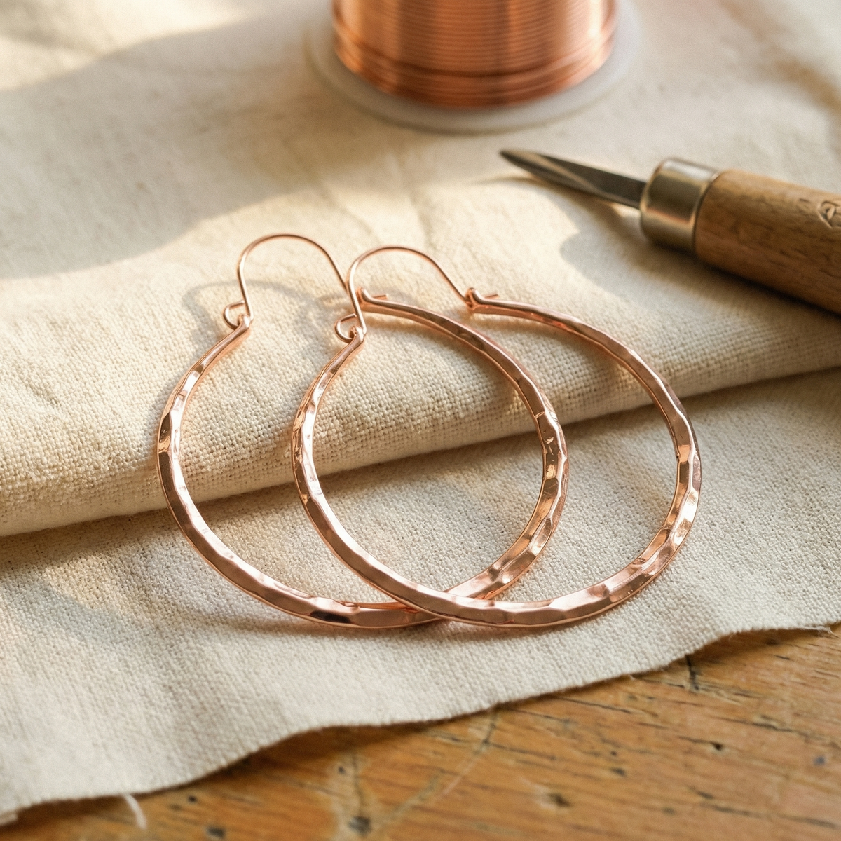 Charlotte's Willow Copper Earrings