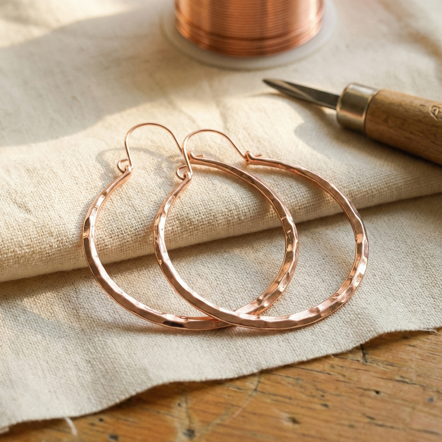 Charlotte's Willow Copper Earrings