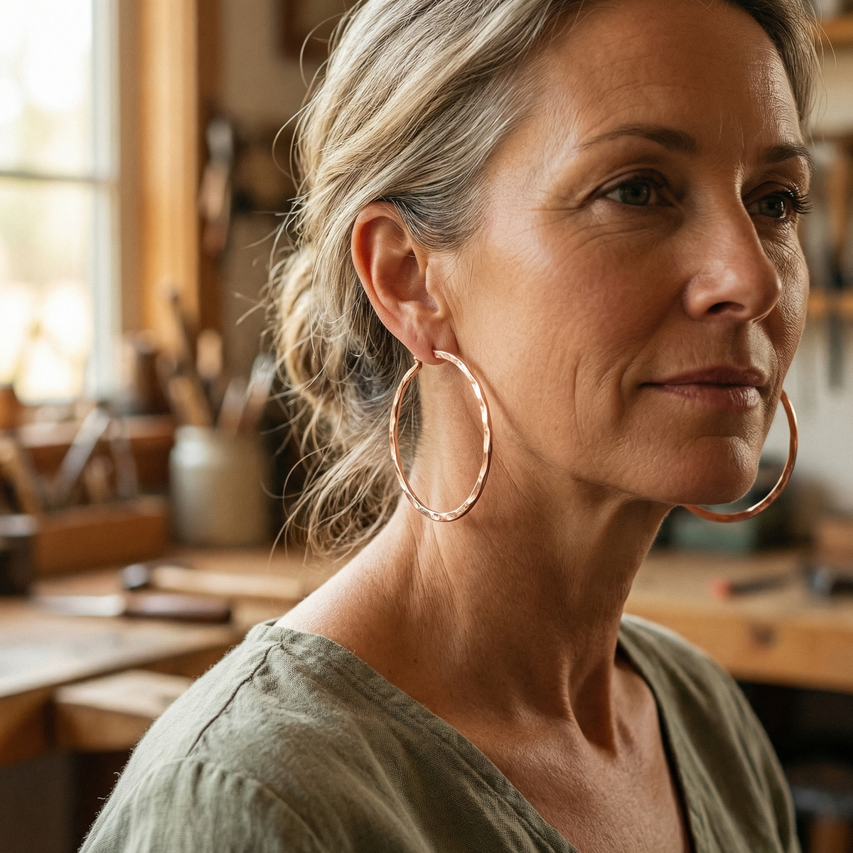Charlotte's Willow Copper Earrings