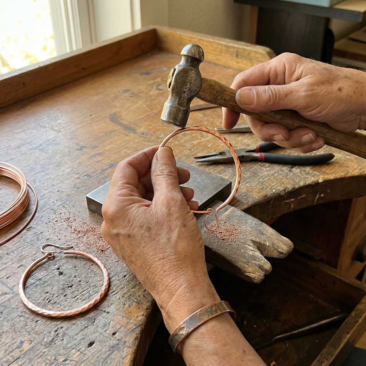 Charlotte's Willow Copper Earrings