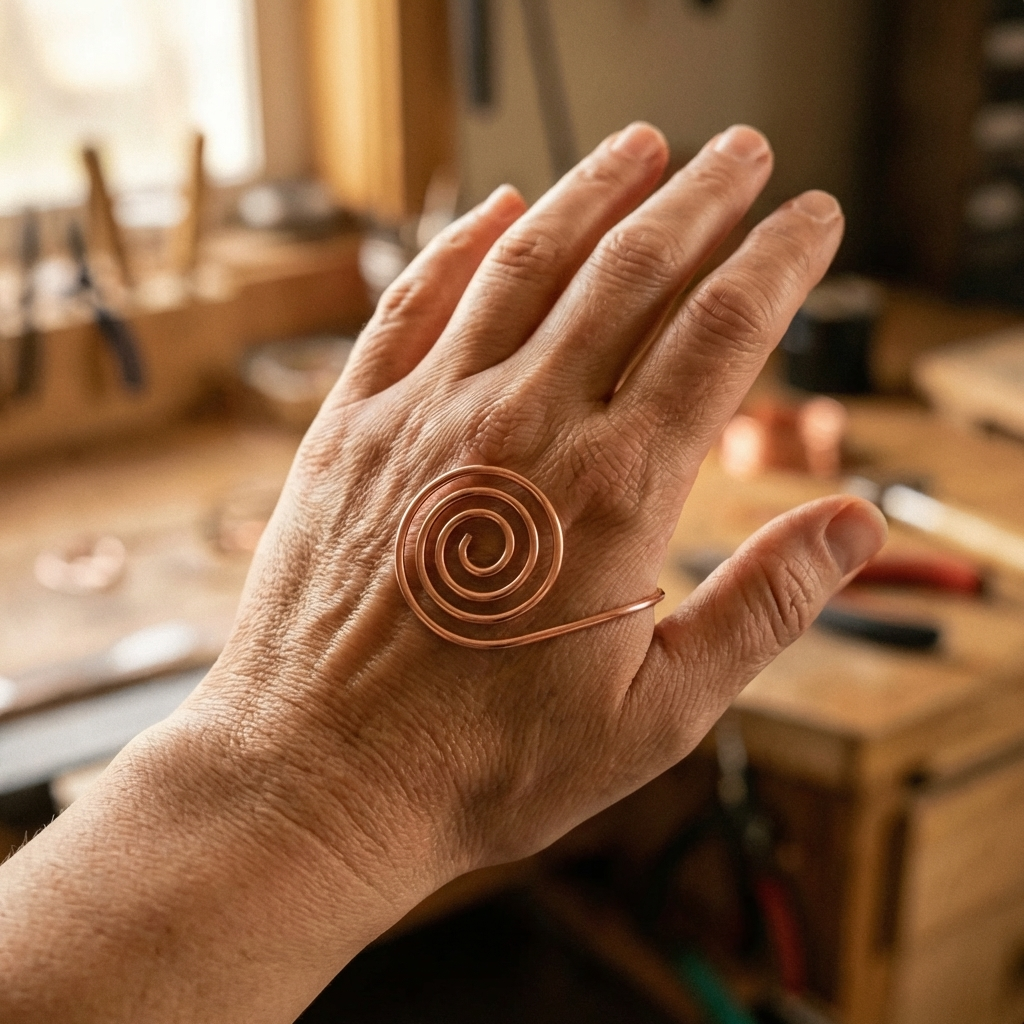 Charlotte's Flow Copper Hand Spiral