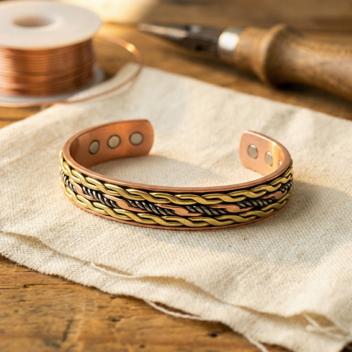 Charlotte's Weave Copper Bracelet