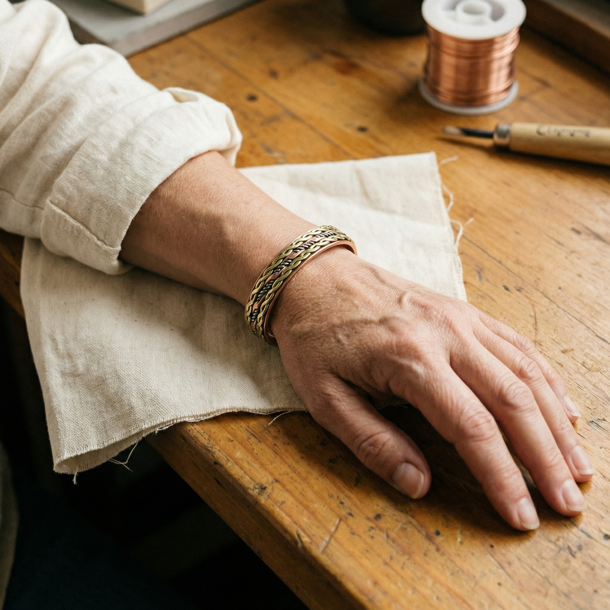 Charlotte's Weave Copper Bracelet