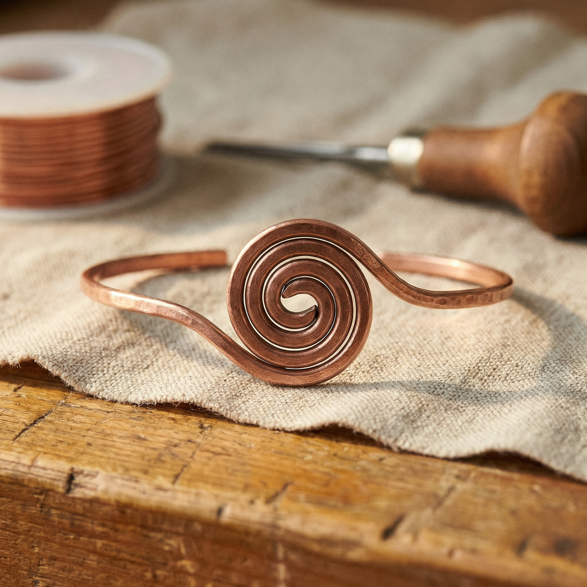 Charlotte's Coil Copper Anklet