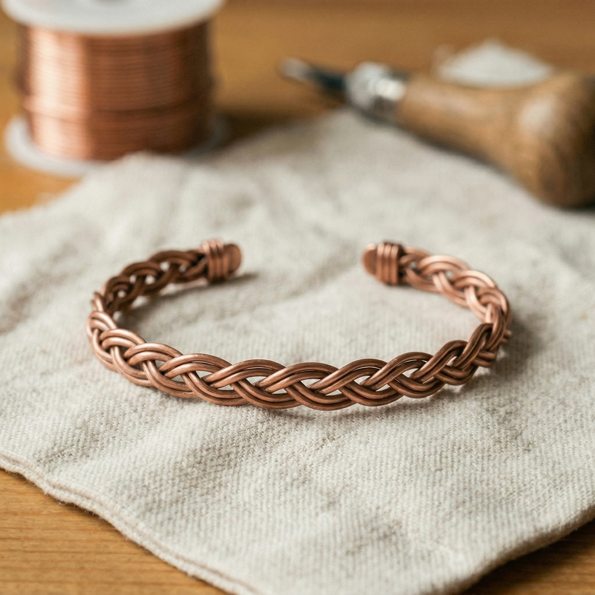 Charlotte's Reed Copper Anklet