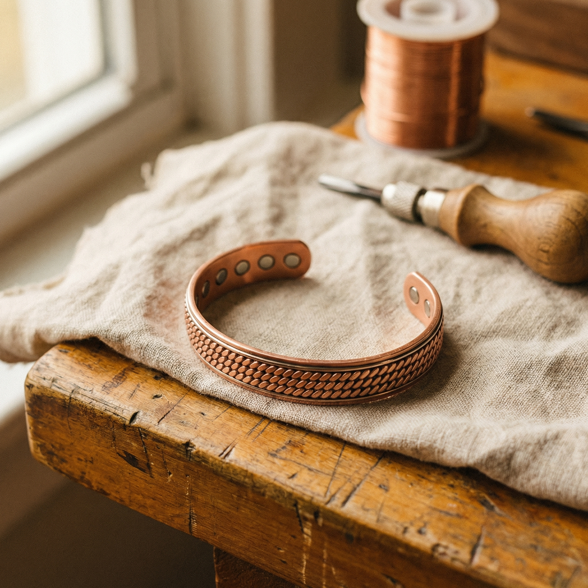 Charlotte's Wave Copper Bracelet
