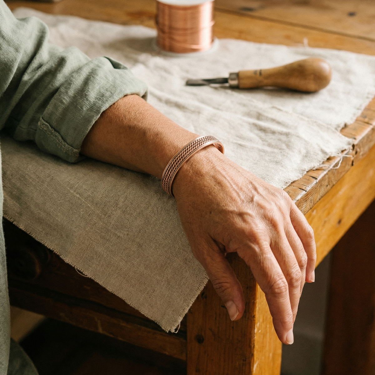 Charlotte's Wave Copper Bracelet