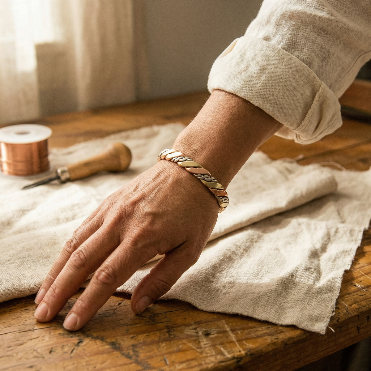 Charlotte's Stone Copper Bracelet