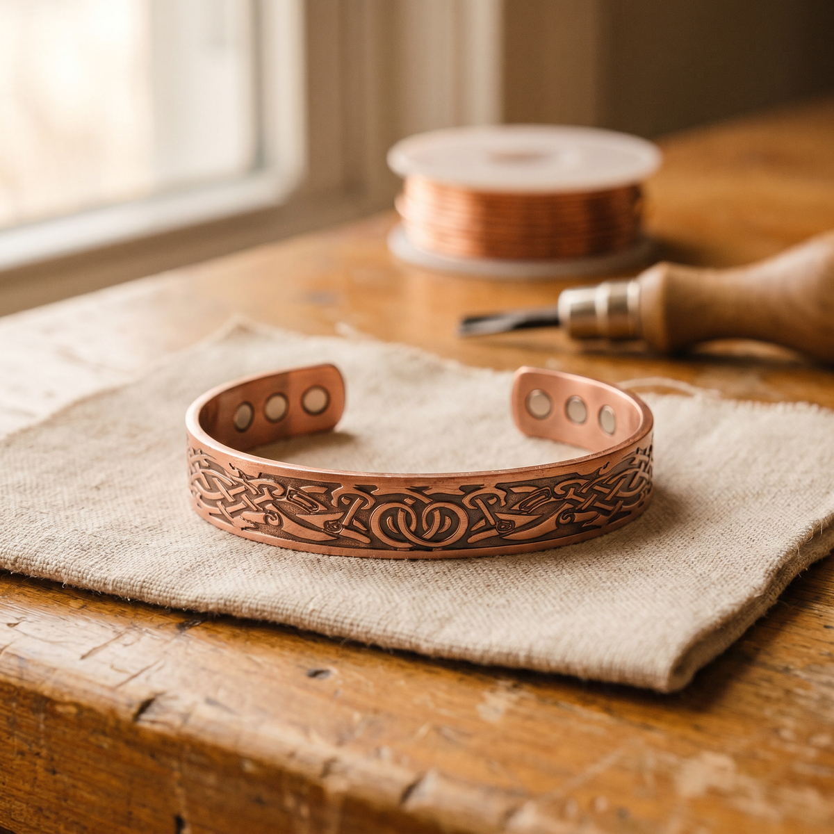 Charlotte's Moss Copper Bracelet