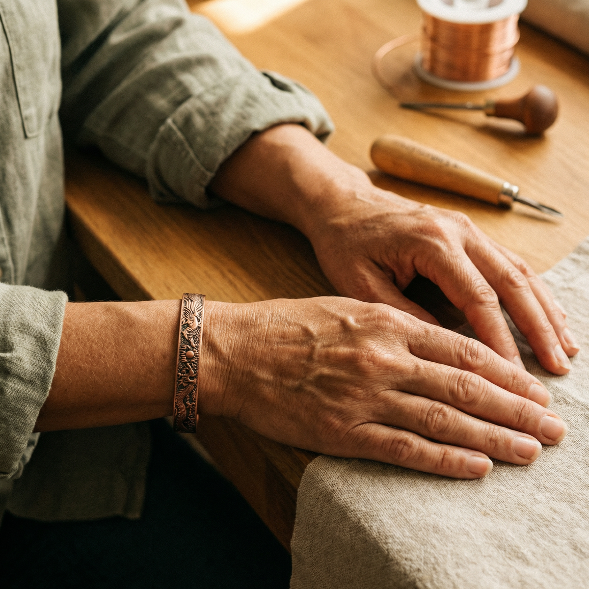 Charlotte's Loam Copper Bracelet