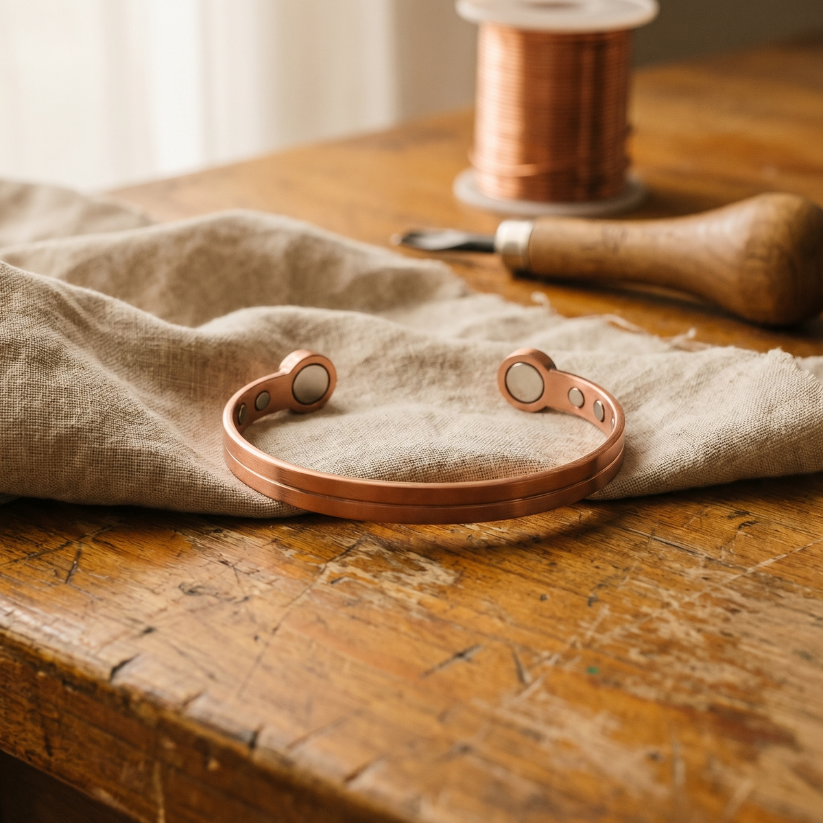 Charlotte's Wick Copper Bracelet