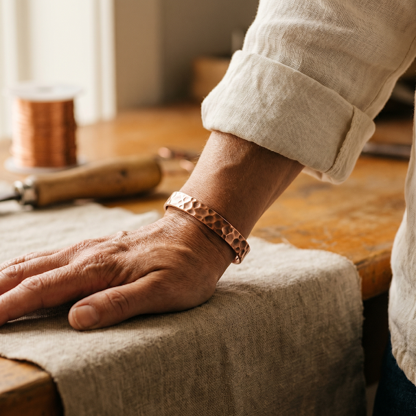 Charlotte's Furrow Copper Bracelet