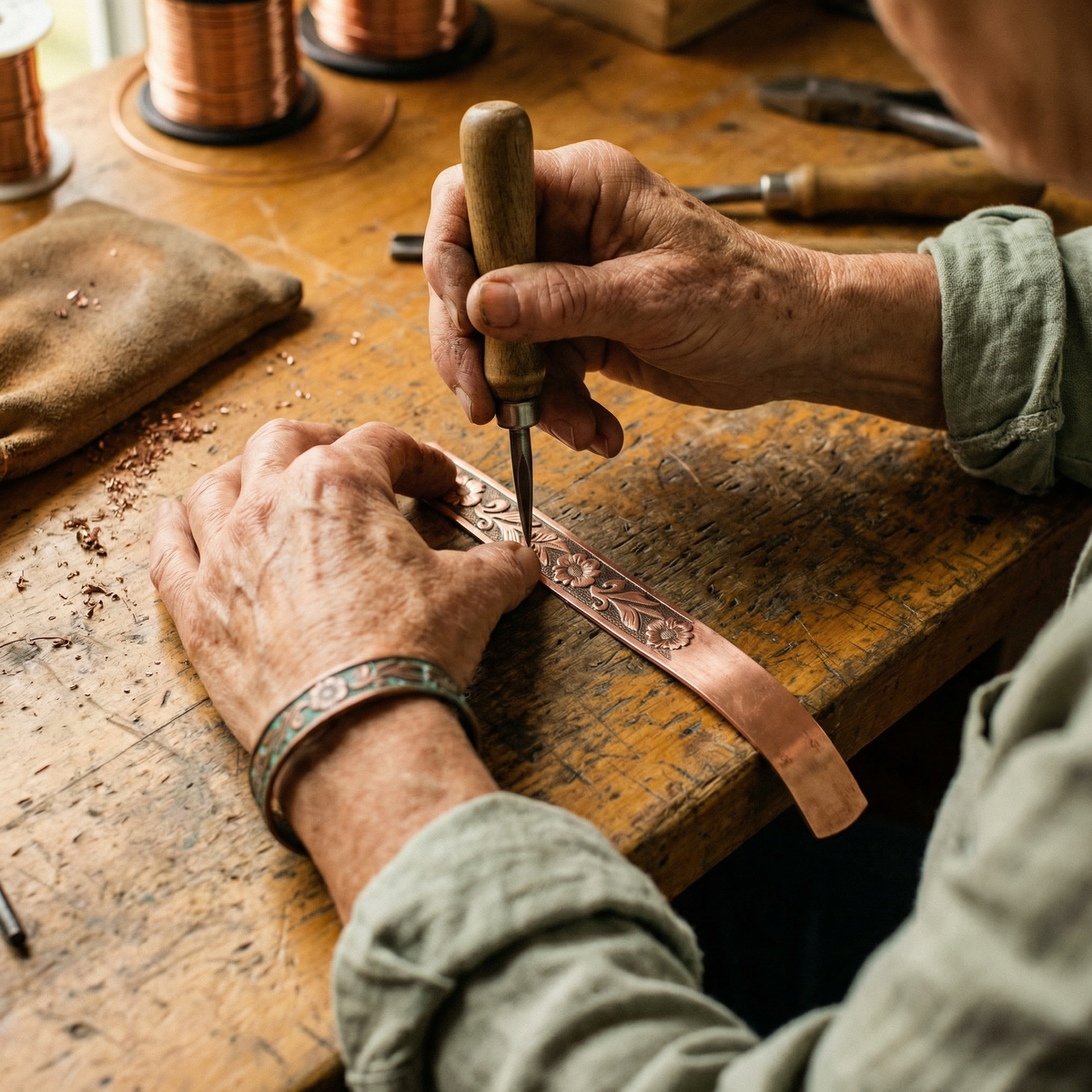 Charlotte's Vine Copper Bracelet