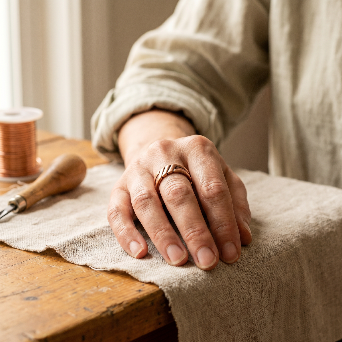 Charlotte's Peat Copper Ring