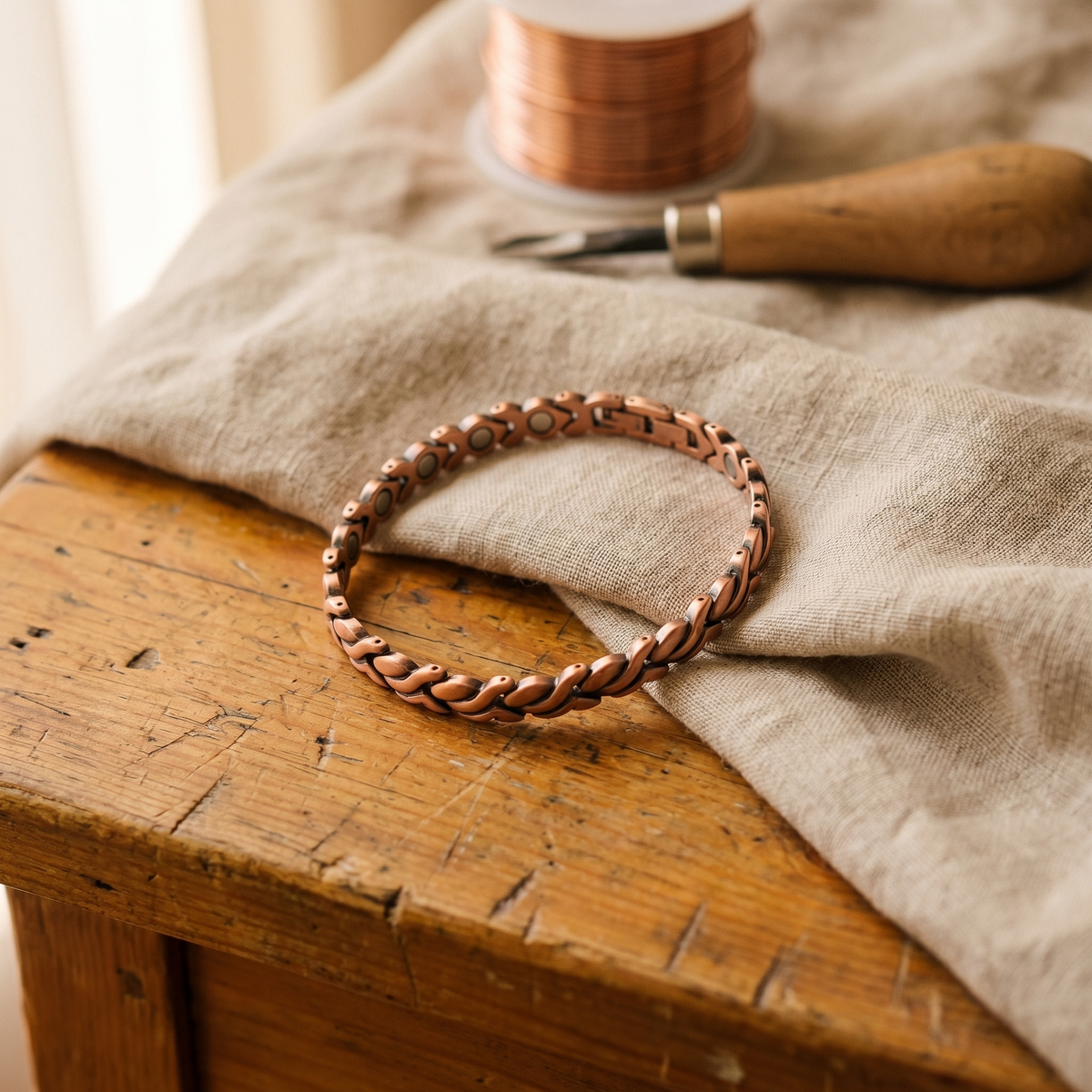 Charlotte's Dune Copper Anklet