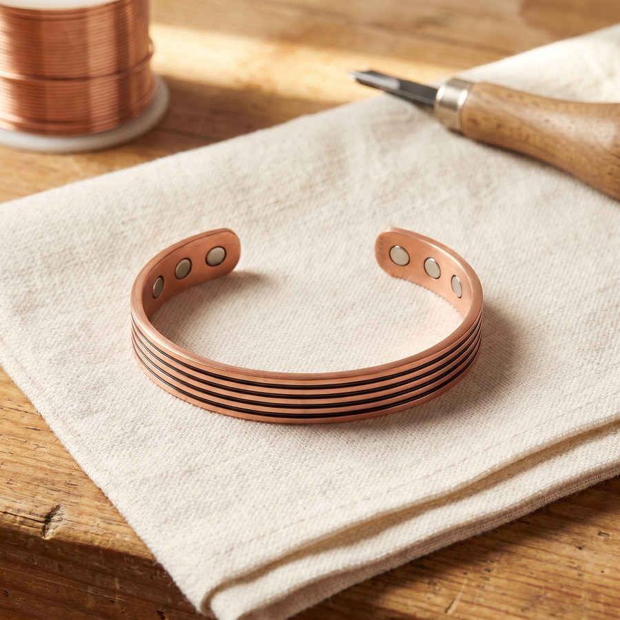 Charlotte's Sage Copper Bracelet