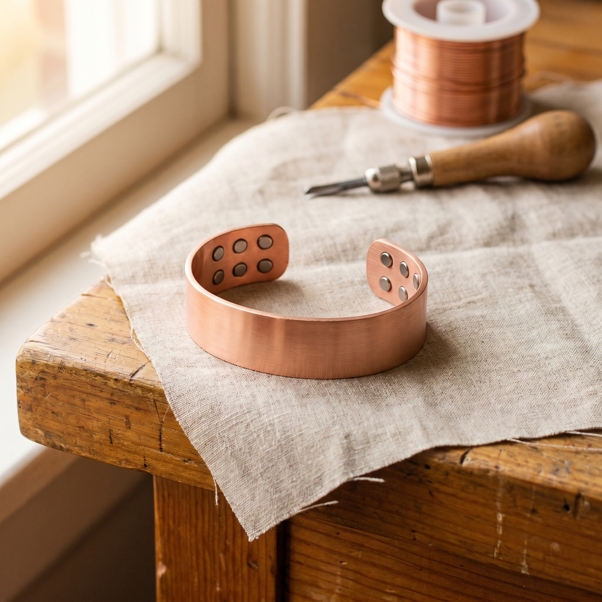 Charlotte's Anvil Copper Bracelet