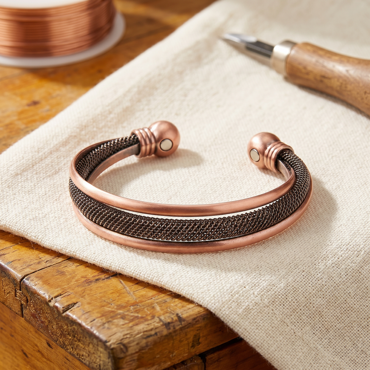 Charlotte's Cairn Copper Bracelet