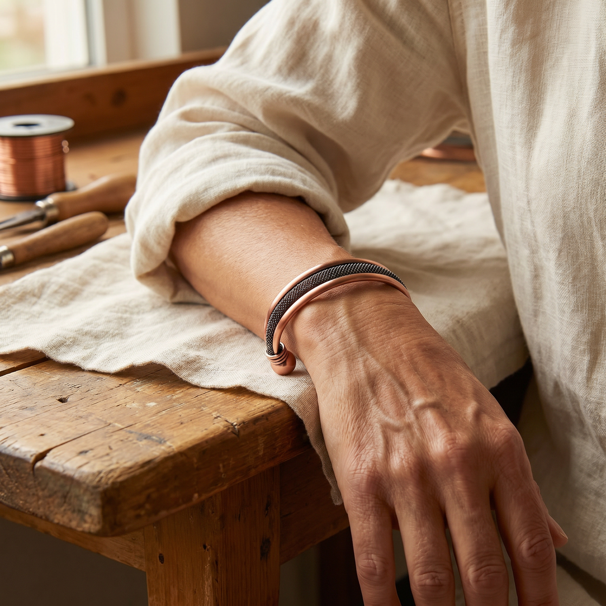 Charlotte's Cairn Copper Bracelet