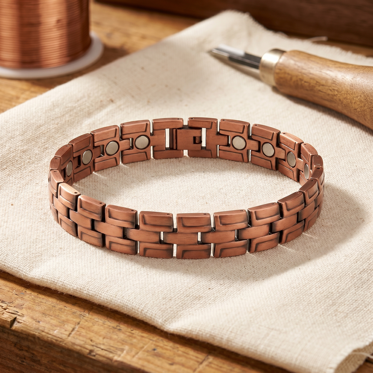 Charlotte's Gorse Men's Copper Bracelet