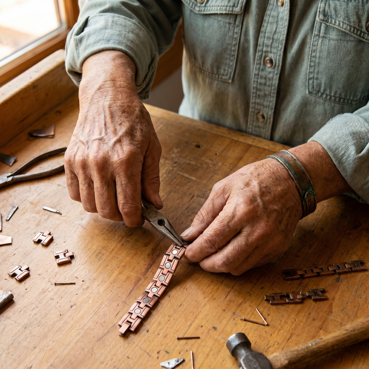 Charlotte's Gorse Men's Copper Bracelet