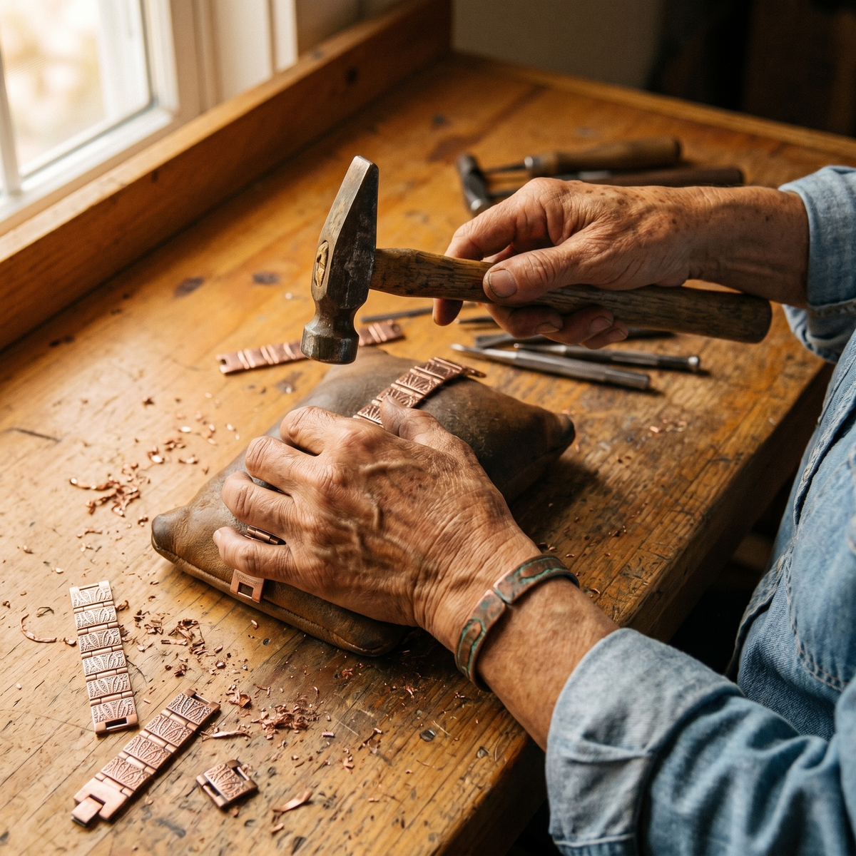 Charlotte's Grit Men's Copper Bracelet