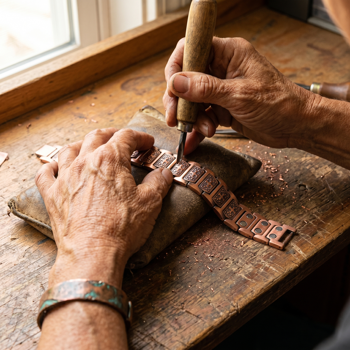 Charlotte's Gale Men's Copper Bracelet
