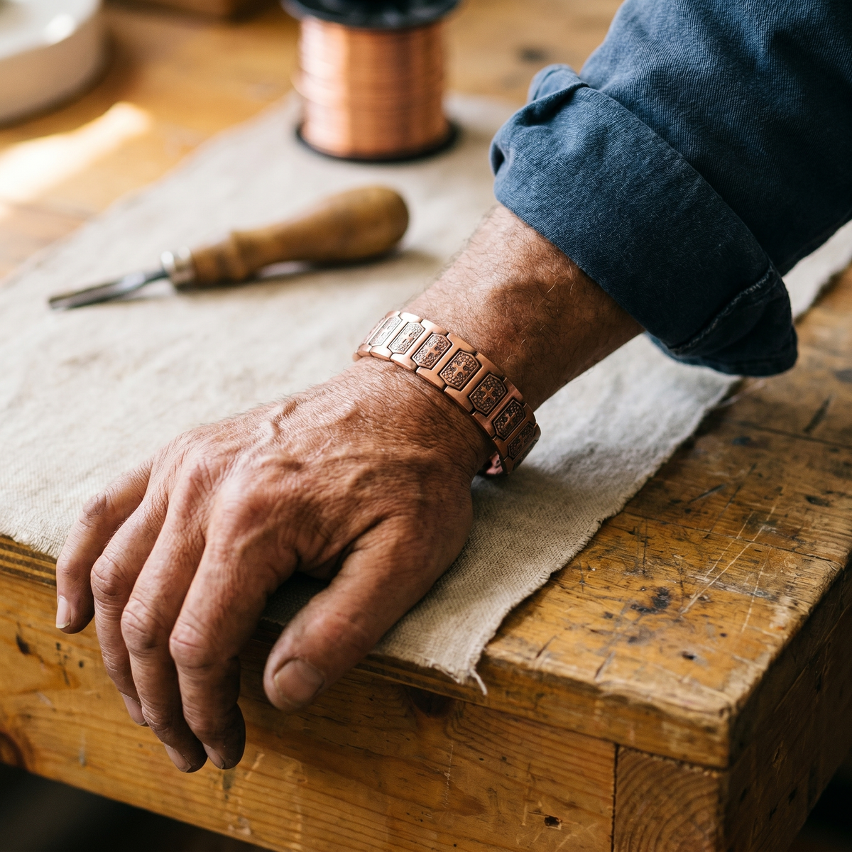 Charlotte's Gale Men's Copper Bracelet