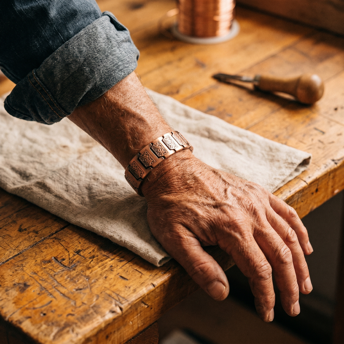 Charlotte's Glen Men's Copper Bracelet