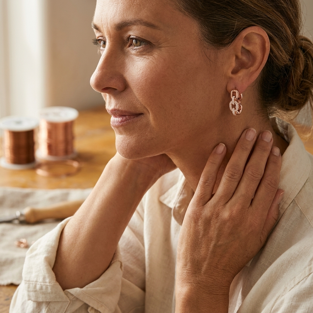 Charlotte's Tor Copper Earrings