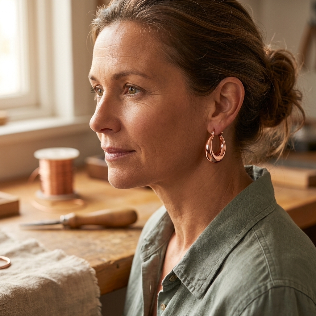 Charlotte's Marl Copper Earrings