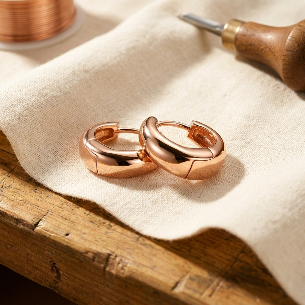 Charlotte's Linnet Copper Hoop Earrings