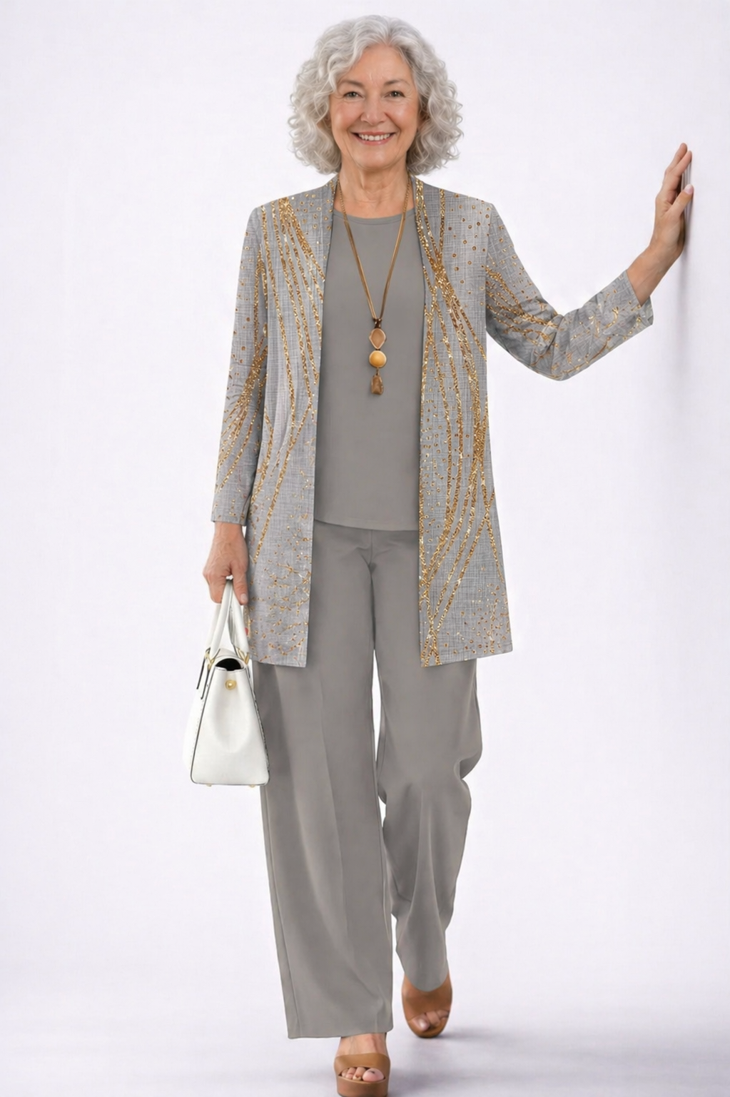 Rosamund | Three-Piece Cardigan Set