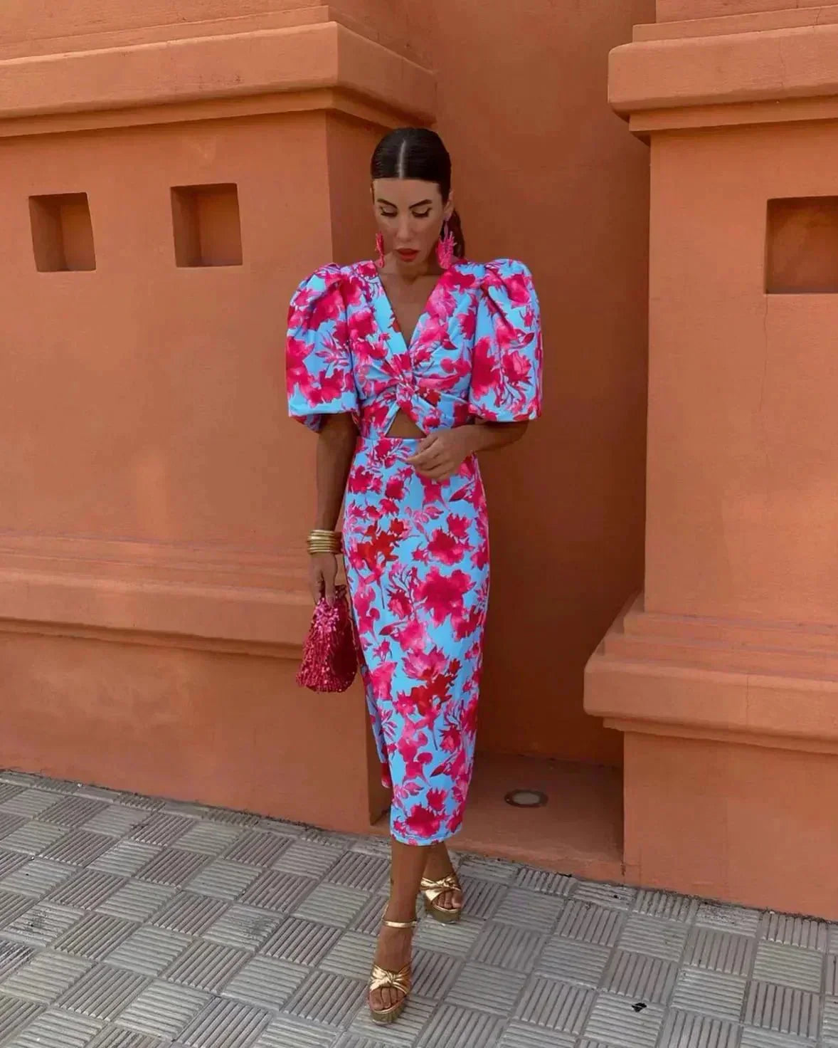 Violette | Women's Wedding Guest Midi Dress