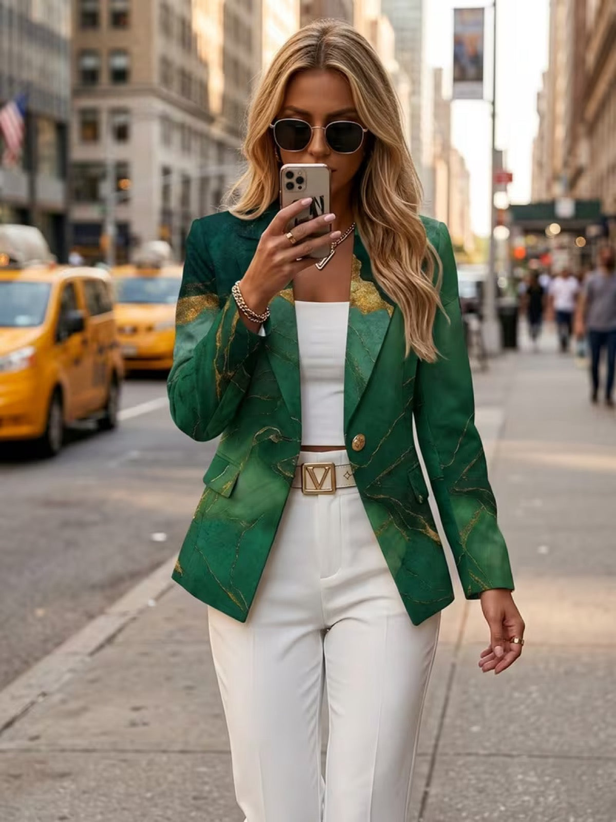 The Benedetta Marble Blazer