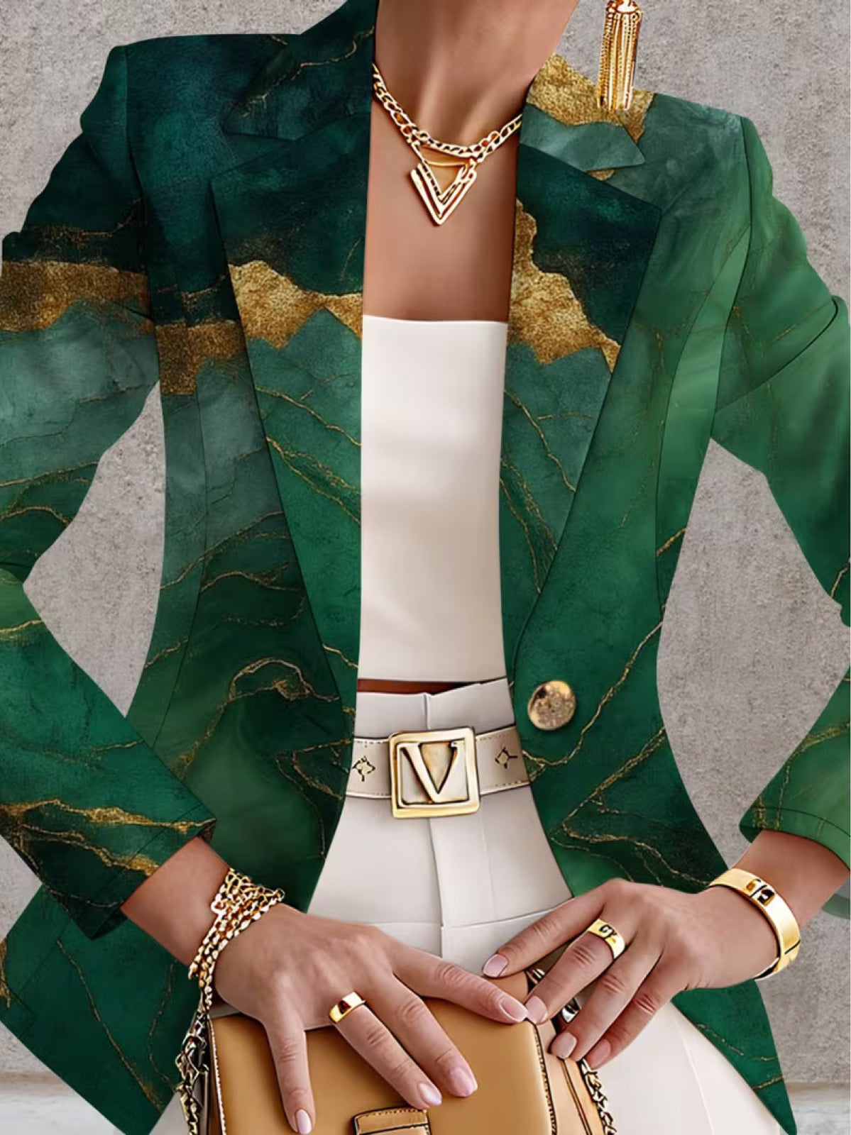 The Benedetta Marble Blazer