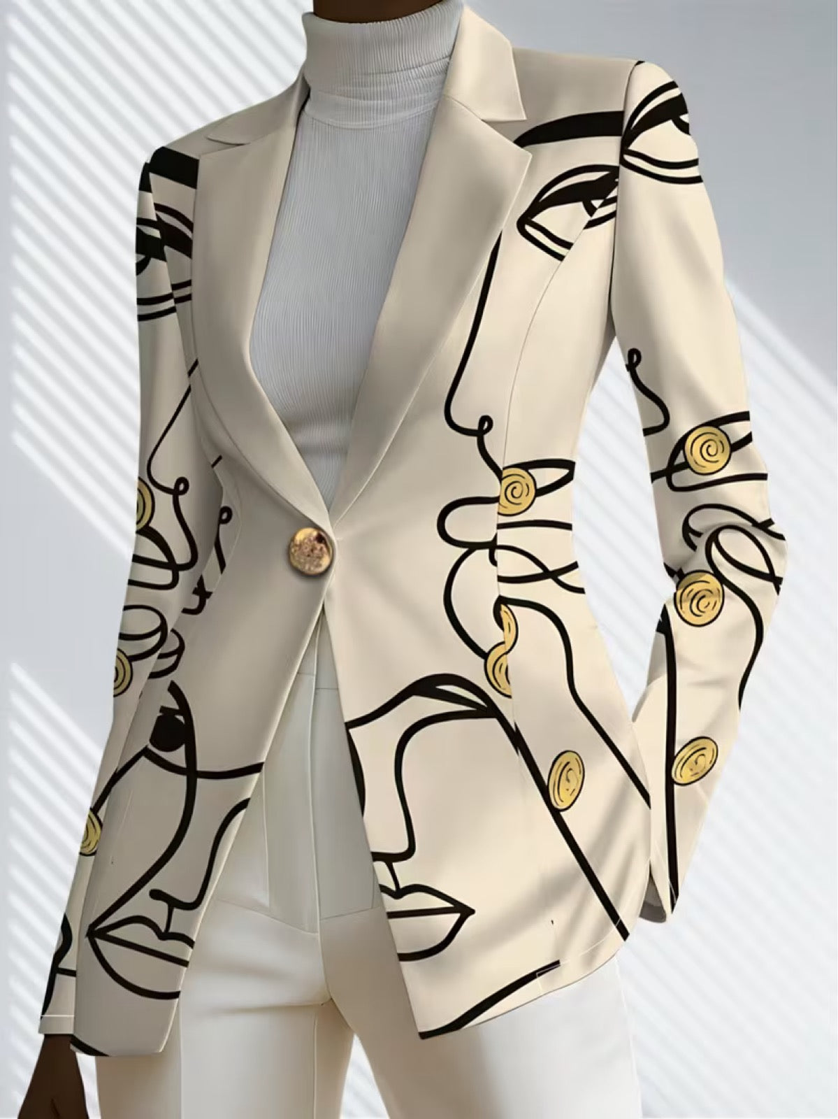 The Clarinda Line Art Blazer