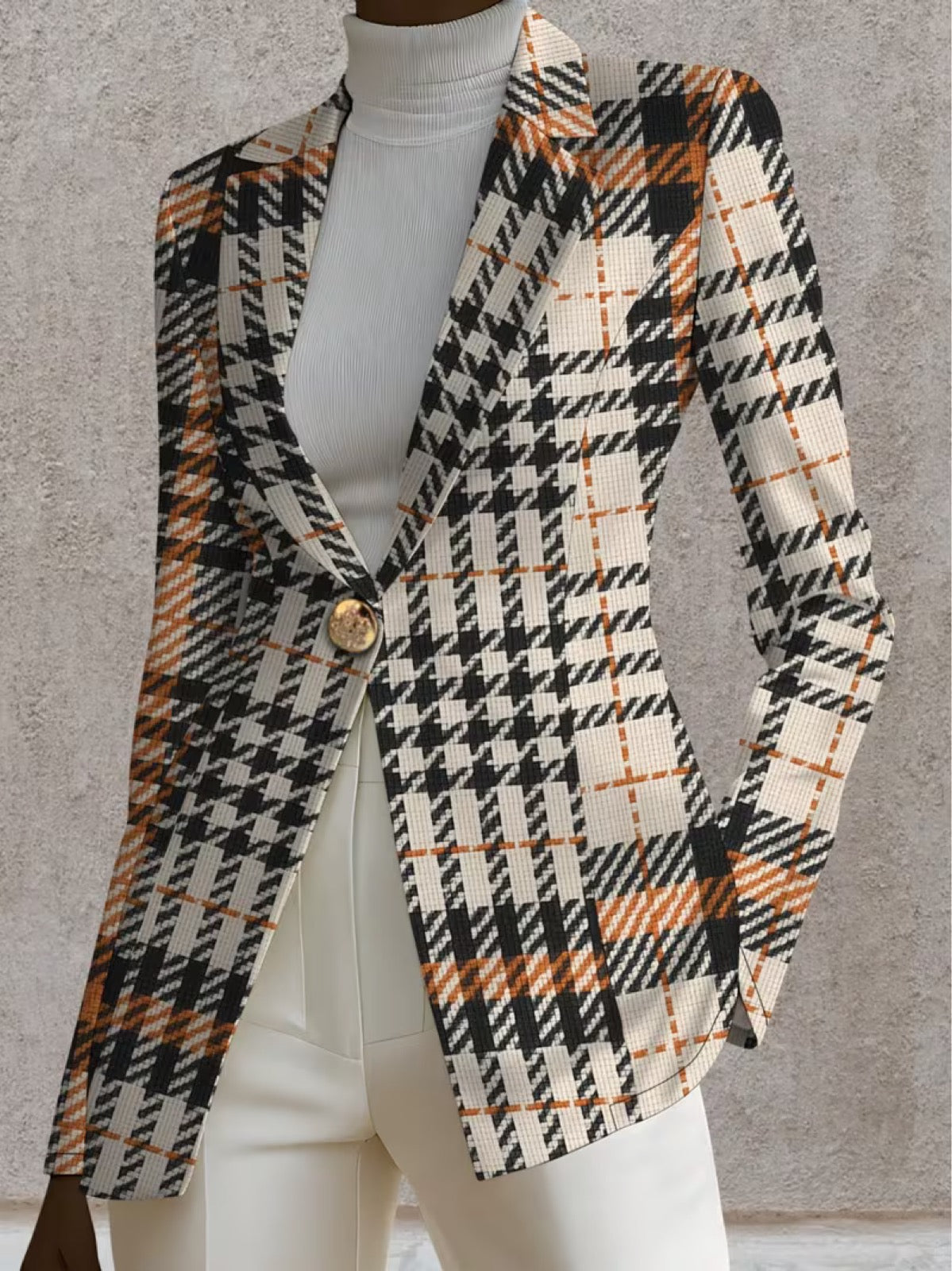 The Donata Houndstooth Blazer