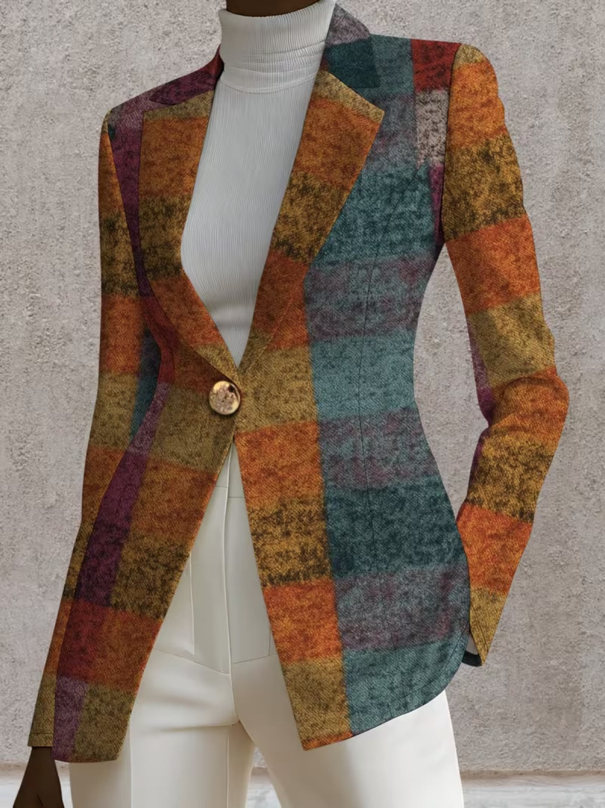 The Ornella Plaid Blazer