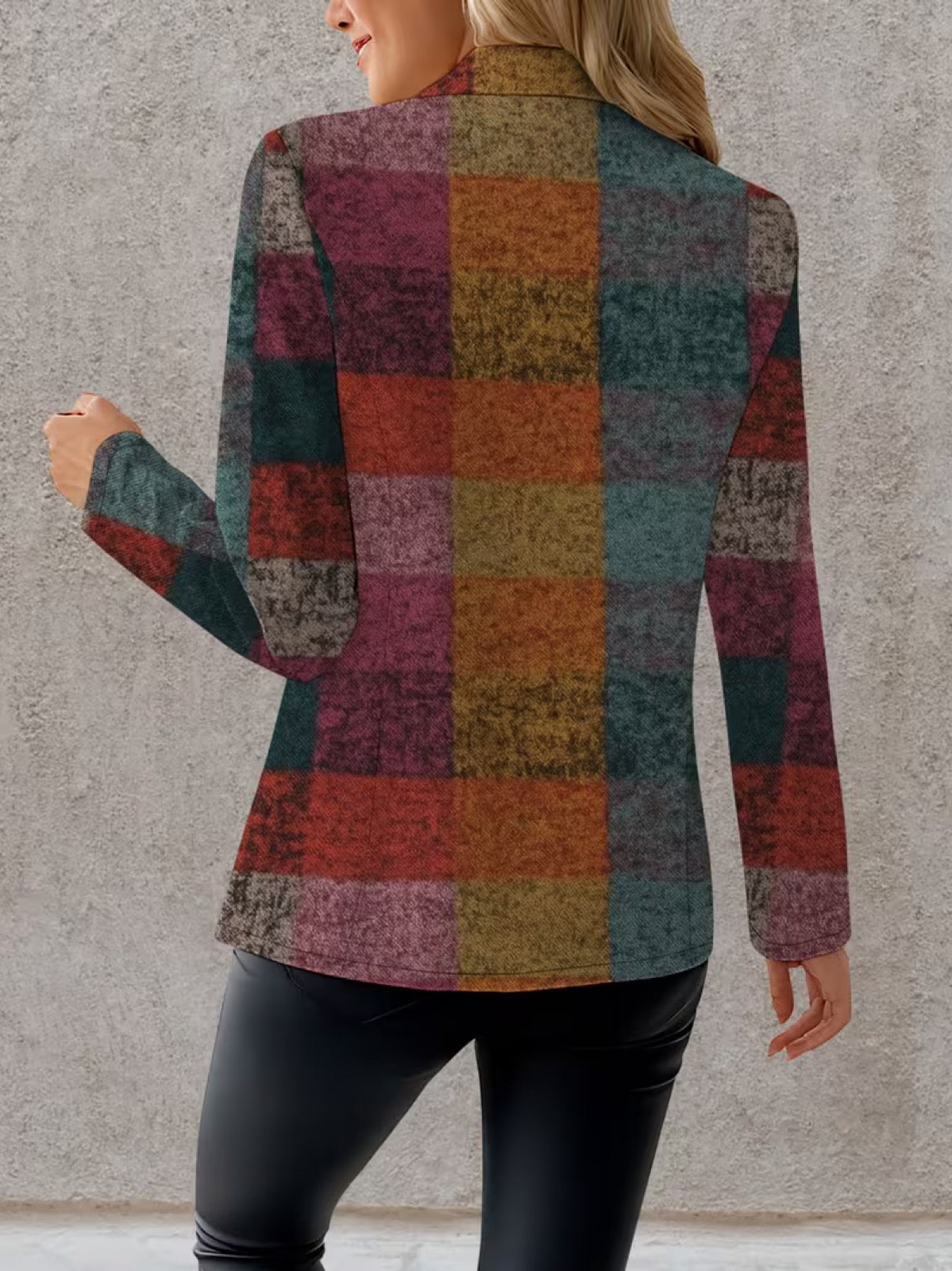 The Ornella Plaid Blazer