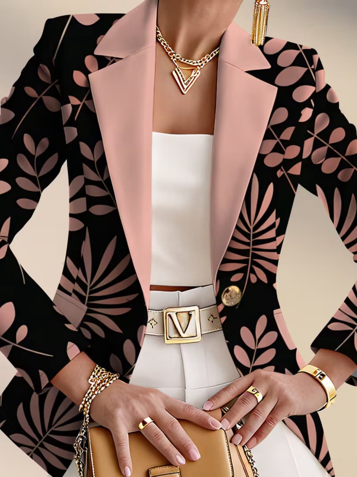 The Rosaria Leaf Blazer