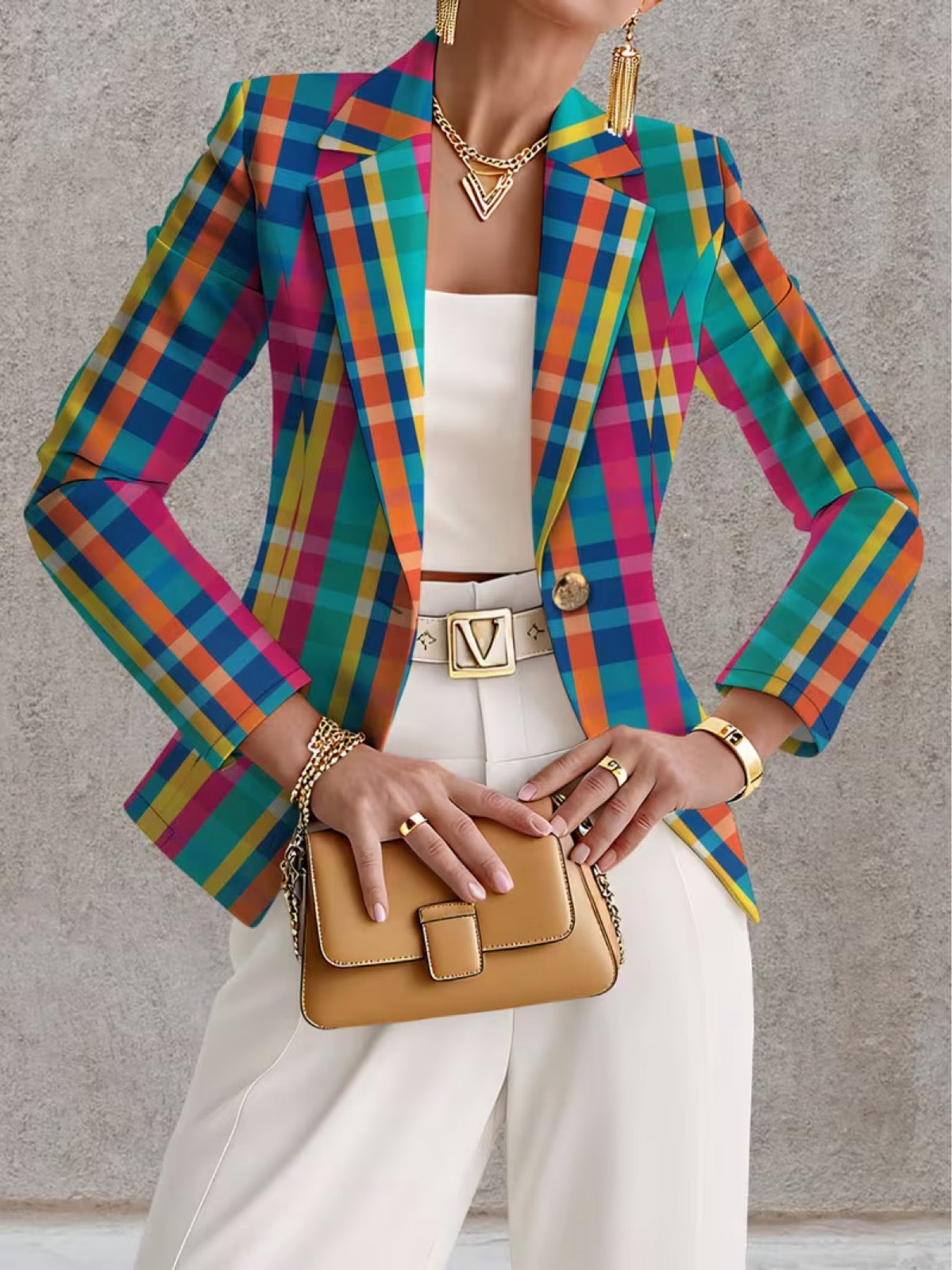 The Tiziana Madras Blazer