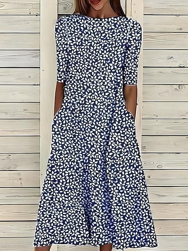 Ayla™ | Coastal Floral Midi Dress